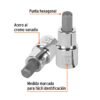 Código: 13283 Dado punta hexagonal de 10 mm, cuadro 1/2', Truper D-1241-10M