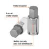 Código: 13286 Dado punta hexagonal de 17 mm, cuadro 1/2', Truper D-1241-17M