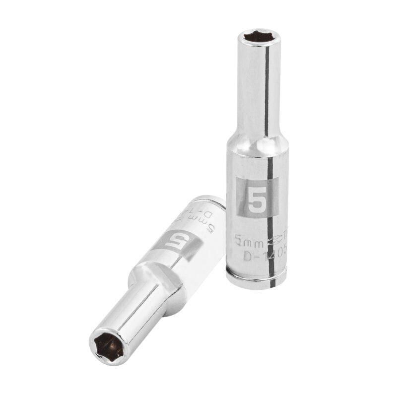 D-1405-LM.jpg Código: 100969 Dado largo de 5 mm, 6 puntas, cuadro 1/4', Truper D-1405-LM