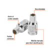 Código: 100873 Dado de 3/16', 12 puntas, cuadro 1/4', Truper D-1406-B
