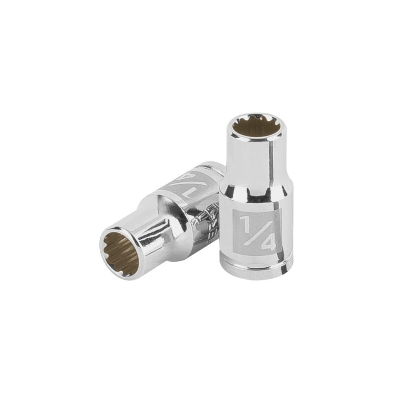 Código: 100875 Dado de 1/4', 12 puntas, cuadro 1/4', Truper D-1408-B