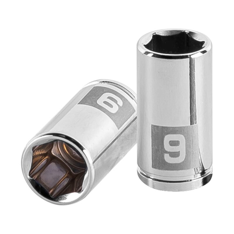 D-1409-M.jpg Código: 13171 Dado de 9 mm, 6 puntas, cuadro 1/4', Truper D-1409-M