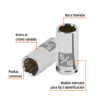 Código: 100878 Dado de 5/16', 12 puntas, cuadro 1/4', Truper D-1410-B