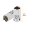 Código: 100879 Dado de 11/32', 12 puntas, cuadro 1/4', Truper D-1411-B