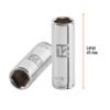 Código: 13206 Dado largo de 12 mm, 6 puntas, cuadro 1/4', Truper D-1412-LM