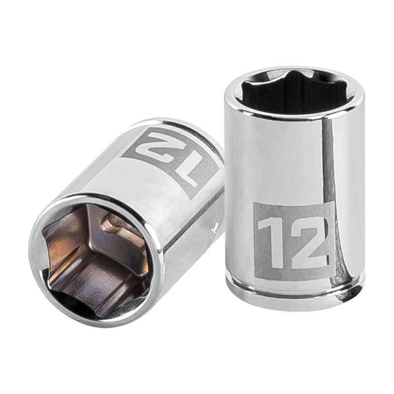 D-1412-M.jpg Código: 13174 Dado de 12 mm, 6 puntas, cuadro 1/4', Truper D-1412-M
