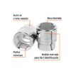 Código: 14989 Dado de 38 mm, 6 puntas, cuadro 3/4', Truper D-3438-M