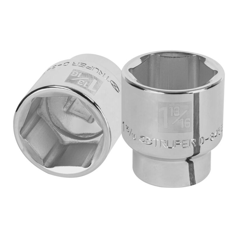 D-3458-H.jpg Código: 13837 Dado de 1-13/16', 6 puntas, cuadro 3/4', Truper D-3458-H