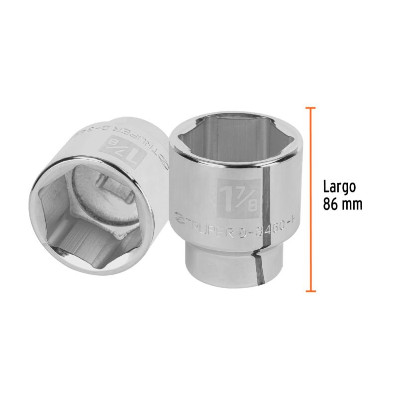 D-3460-HFC2.jpg Código: 13838 Dado de 1-7/8', 6 puntas, cuadro 3/4', Truper D-3460-H