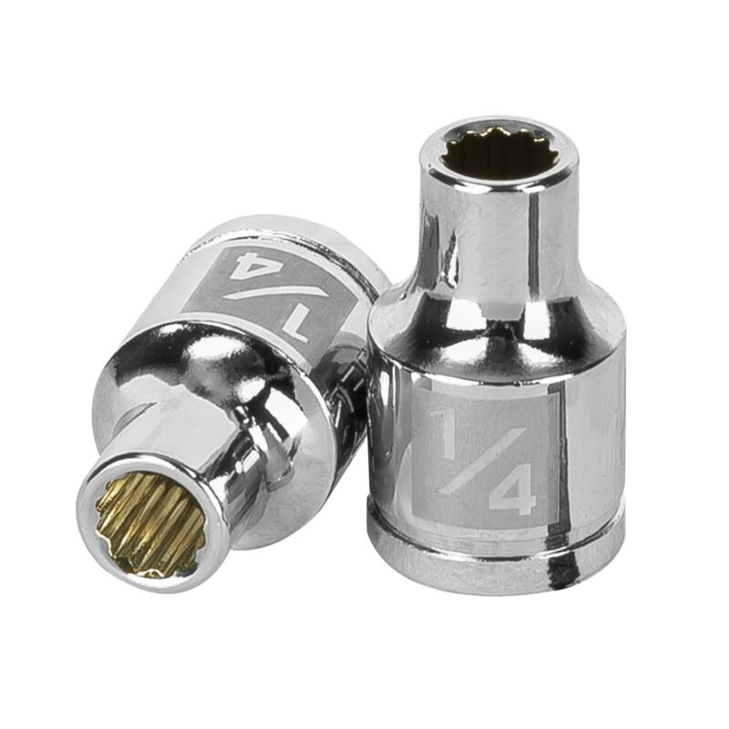 D-3808.jpg Código: 13580 Dado de 1/4', 12 puntas, cuadro 3/8', Truper D-3808