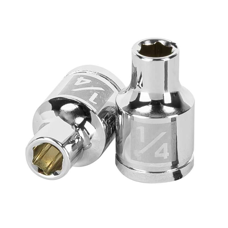 D-3808-H.jpg Código: 13605 Dado de 1/4', 6 puntas, cuadro 3/8', Truper D-3808-H