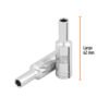 Código: 100919 Dado largo de 1/4', 6 puntas, cuadro 3/8', Truper D-3808-HL