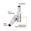 Código: 100993 Dado largo de 8 mm, 6 puntas, cuadro 3/8', Truper D-3808-HM-L