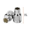 Código: 13628 Dado de 8 mm, 12 puntas, cuadro 3/8', Truper D-3808-M