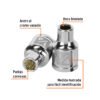 Código: 13580 Dado de 1/4', 12 puntas, cuadro 3/8', Truper D-3808