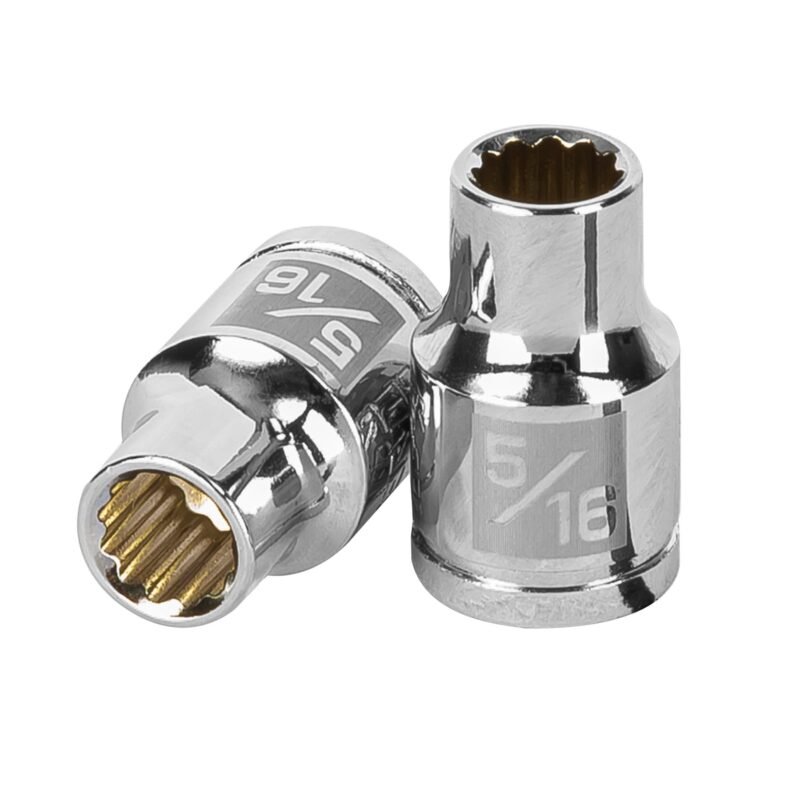 Código: 13581 Dado de 5/16', 12 puntas, cuadro 3/8', Truper D-3810