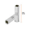 Código: 13770 Dado largo de 10 mm, 6 puntas, cuadro 3/8', Truper D-3810-HM-L