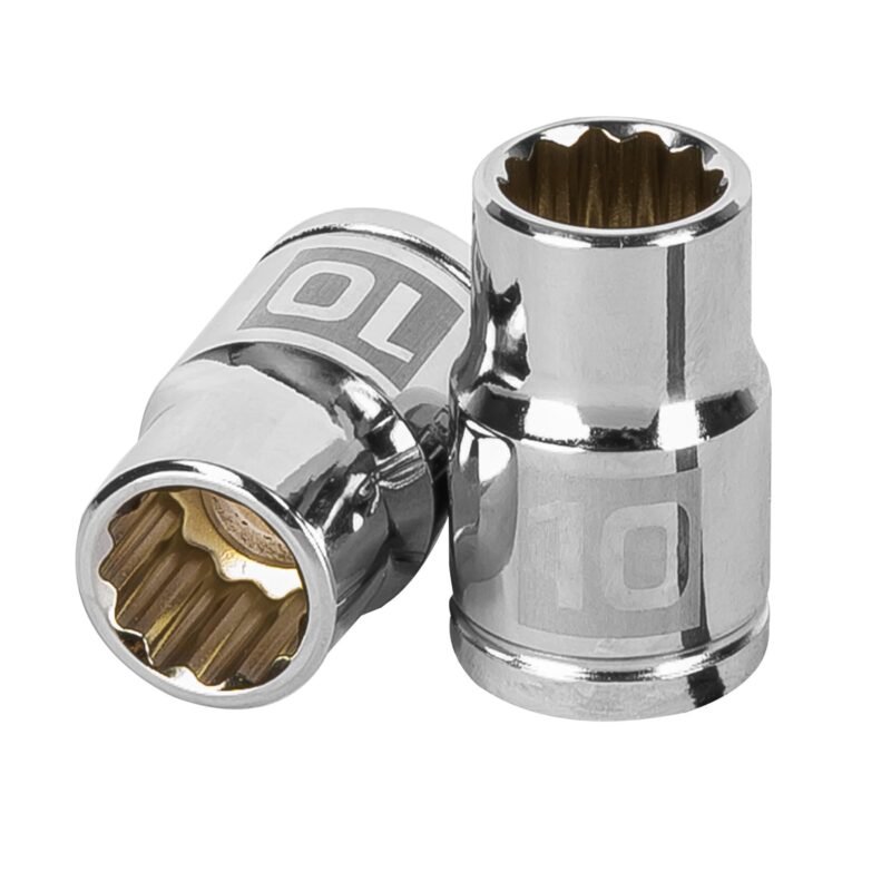 Código: 13630 Dado de 10 mm, 12 puntas, cuadro 3/8', Truper D-3810-M