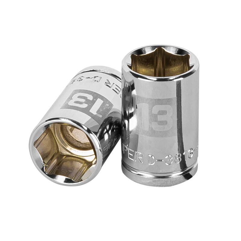 D-3813-HM.jpg Código: 13677 Dado de 13 mm, 6 puntas, cuadro 3/8', Truper D-3813-HM