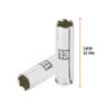 Código: 13773 Dado largo de 13 mm, 6 puntas, cuadro 3/8', Truper D-3813-HM-L