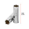Código: 13774 Dado largo de 14 mm, 6 puntas, cuadro 3/8', Truper D-3814-HM-L