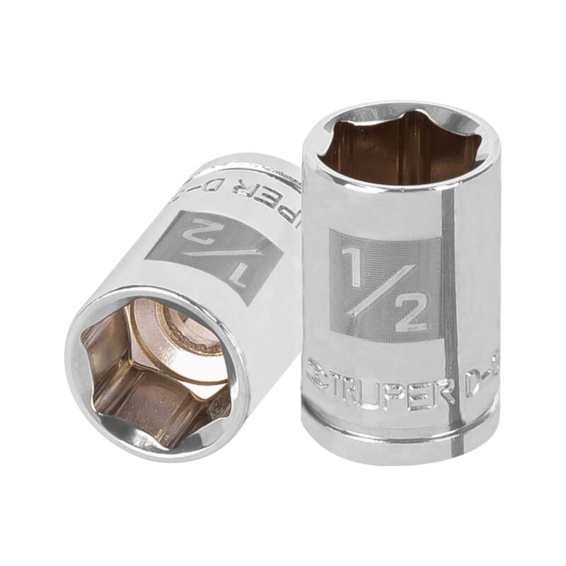 D-3816-H.jpg Código: 13609 Dado de 1/2', 6 puntas, cuadro 3/8', Truper D-3816-H