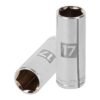 Código: 13777 Dado largo de 17 mm, 6 puntas, cuadro 3/8', Truper D-3817-HM-L