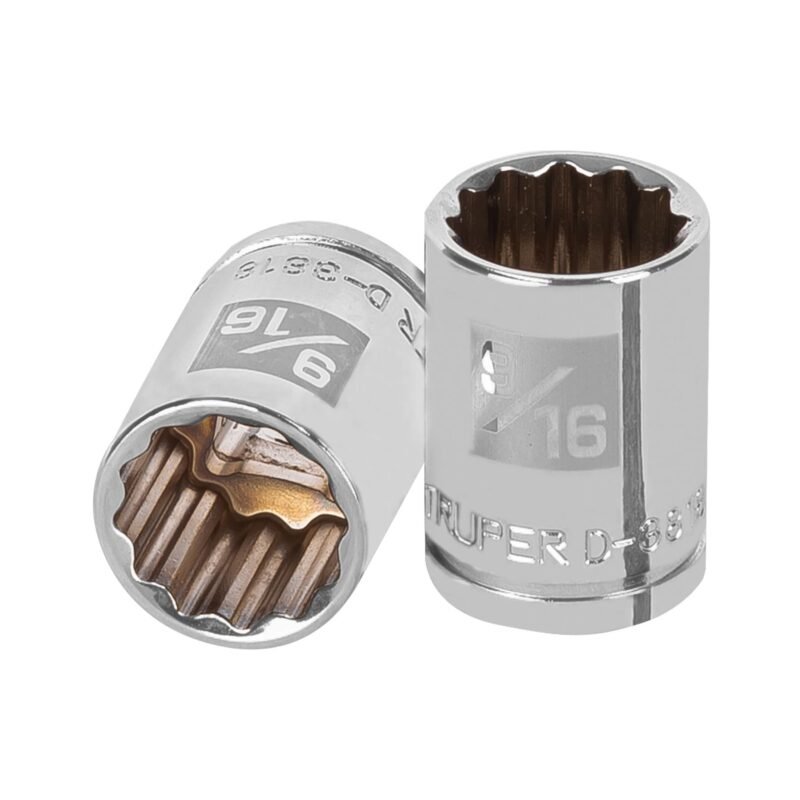 Código: 13585 Dado de 9/16', 12 puntas, cuadro 3/8', Truper D-3818