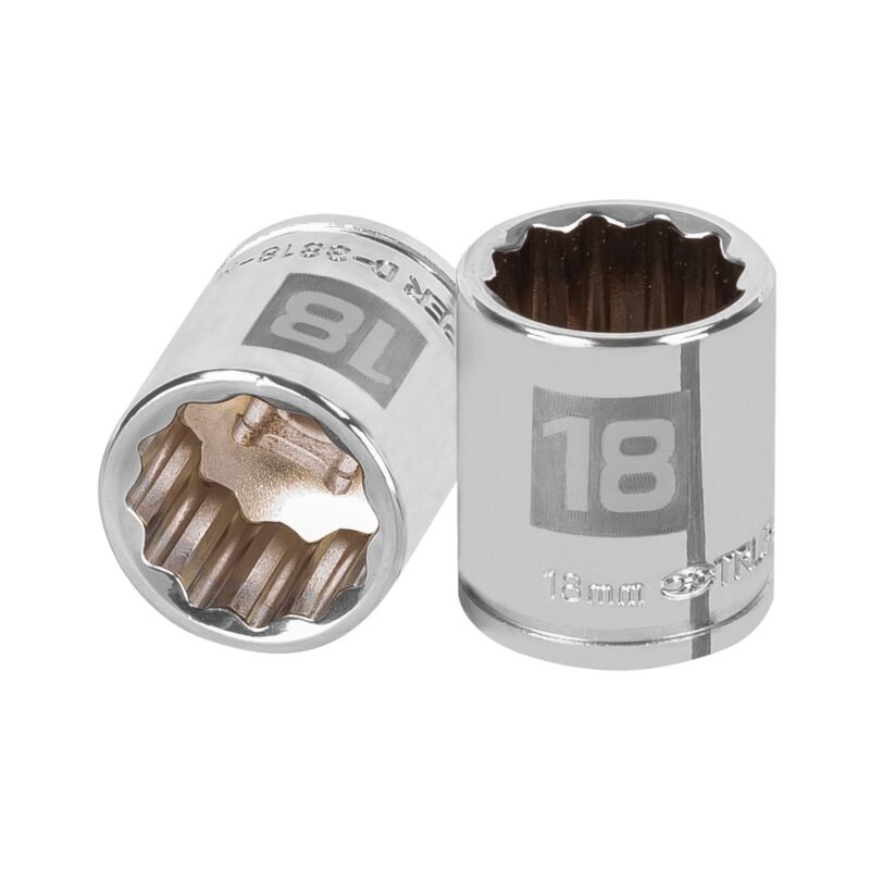 Código: 13638 Dado de 18 mm, 12 puntas, cuadro 3/8', Truper D-3818-M