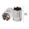 Código: 13611 Dado de 5/8', 6 puntas, cuadro 3/8', Truper D-3820-H