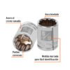 Código: 13586 Dado de 5/8', 12 puntas, cuadro 3/8', Truper D-3820