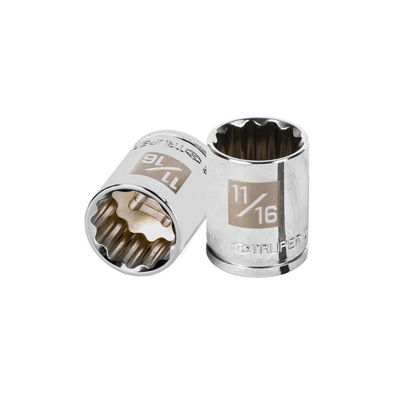 Código: 13587 Dado de 11/16', 12 puntas, cuadro 3/8', Truper D-3822