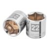 Código: 13686 Dado de 22 mm, 6 puntas, cuadro 3/8', Truper D-3822-HM