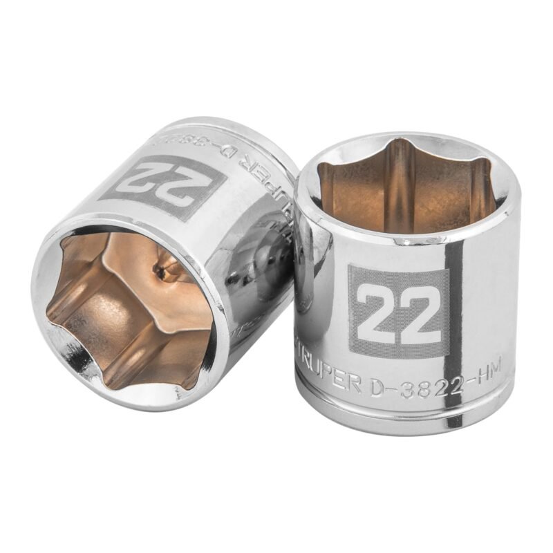 D-3822-HM.jpg Código: 13686 Dado de 22 mm, 6 puntas, cuadro 3/8', Truper D-3822-HM