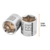 Código: 13686 Dado de 22 mm, 6 puntas, cuadro 3/8', Truper D-3822-HM