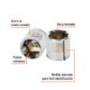 Código: 13615 Dado de 7/8', 6 puntas, cuadro 3/8', Truper D-3828-H