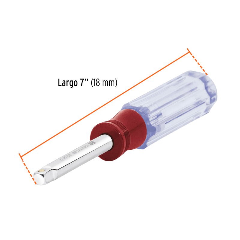 D-4769FC2.jpg Código: 13221 Desarmador de 7' para dados cuadro 1/4', Truper D-4769