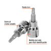 Código: 13572 Dado punta torx T-27, cuadro 3/8', Truper D-523927-W