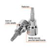 Código: 13573 Dado punta torx T-30, cuadro 3/8', Truper D-523930-W