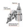 Código: 13435 Dado punta torx T-25, cuadro 1/2', Truper D-543925-W