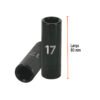 Código: 12429 Dado largo cuadro 1/2' de impacto 6 puntas de 17 mm, Truper D-7317-ML