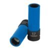 Código: 100930 Dado largo impacto prot. plást. 17 mm, 6 puntas, cuadro 1/2' D-7317-MLPD