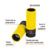 Código: 100931 Dado largo impacto prot. plást. 19 mm, 6 puntas, cuadro 1/2' D-7319-MLPD