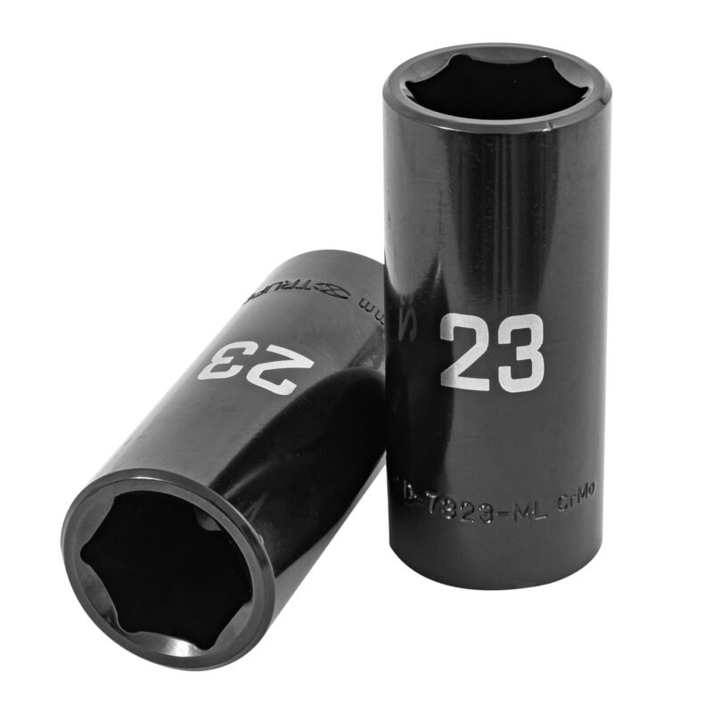 D-7323-ML.jpg Código: 100922 Dado largo impacto de 23 mm, 6 puntas, cuadro 1/2', Truper D-7323-ML