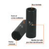 Código: 13392 Dado largo impacto de 3/4', 6 puntas, cuadro 1/2', Truper D-7324-HL
