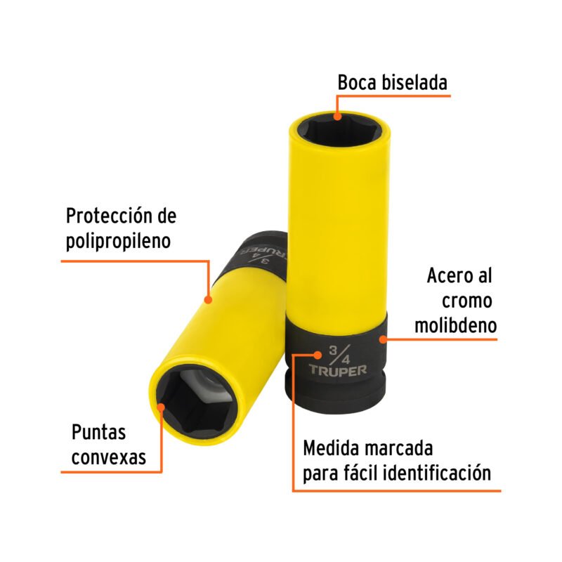D-7324-HLPDFC1.jpg Código: 100927 Dado largo impacto prot. plást. 3/4', 6 puntas, cuadro 1/2' D-7324-HLPD