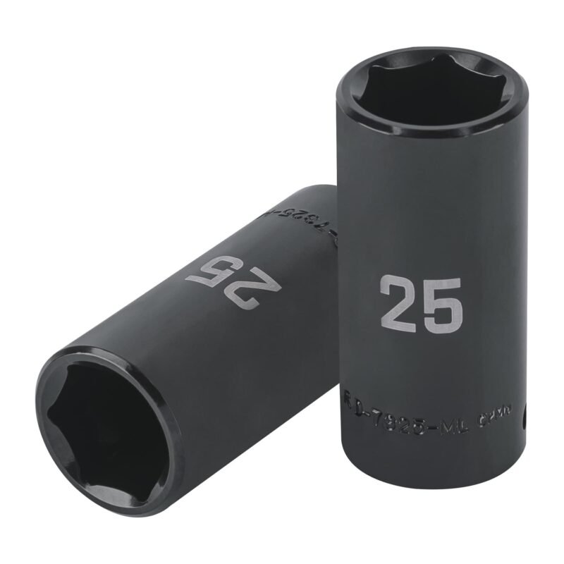 D-7325-ML.jpg Código: 100924 Dado largo impacto de 25 mm, 6 puntas, cuadro 1/2', Truper D-7325-ML