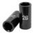 Código: 100925 Dado largo impacto de 26 mm, 6 puntas, cuadro 1/2', Truper D-7326-ML