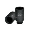 Código: 103192 Dado largo impacto de 32 mm, 6 puntas, cuadro 1/2', Truper D-7332-ML