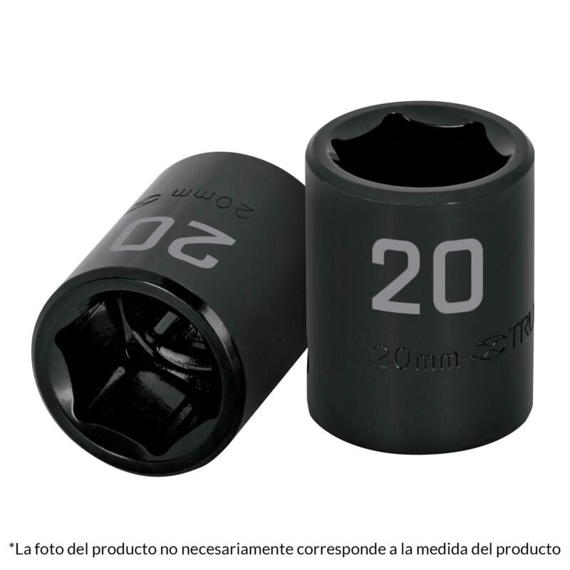 Código: 12410 Dado cuadro 1/2' de impacto 6 puntas de 10 mm, Truper D-7410-M